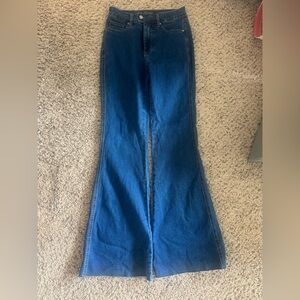 Judy Blue Flare Wide Leg Blue Jeans